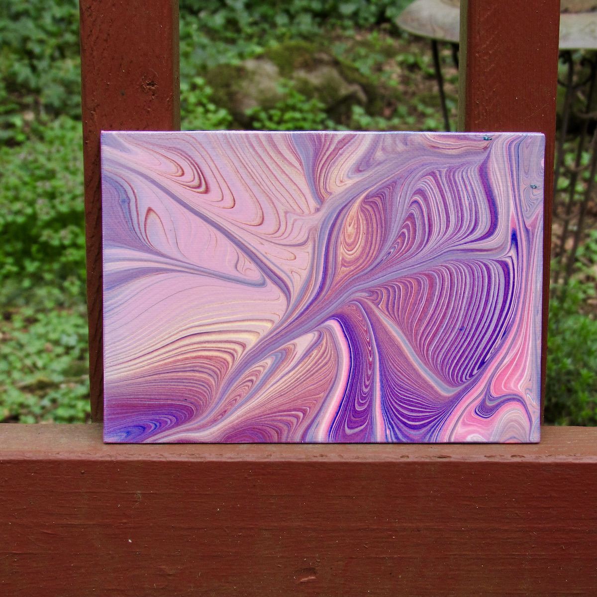 Purple 5x7 painting