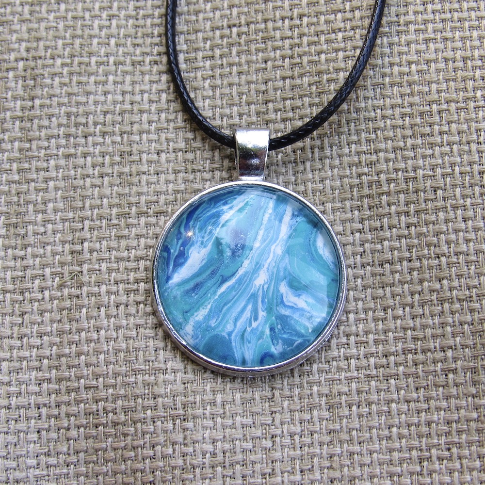Blue and silver necklace