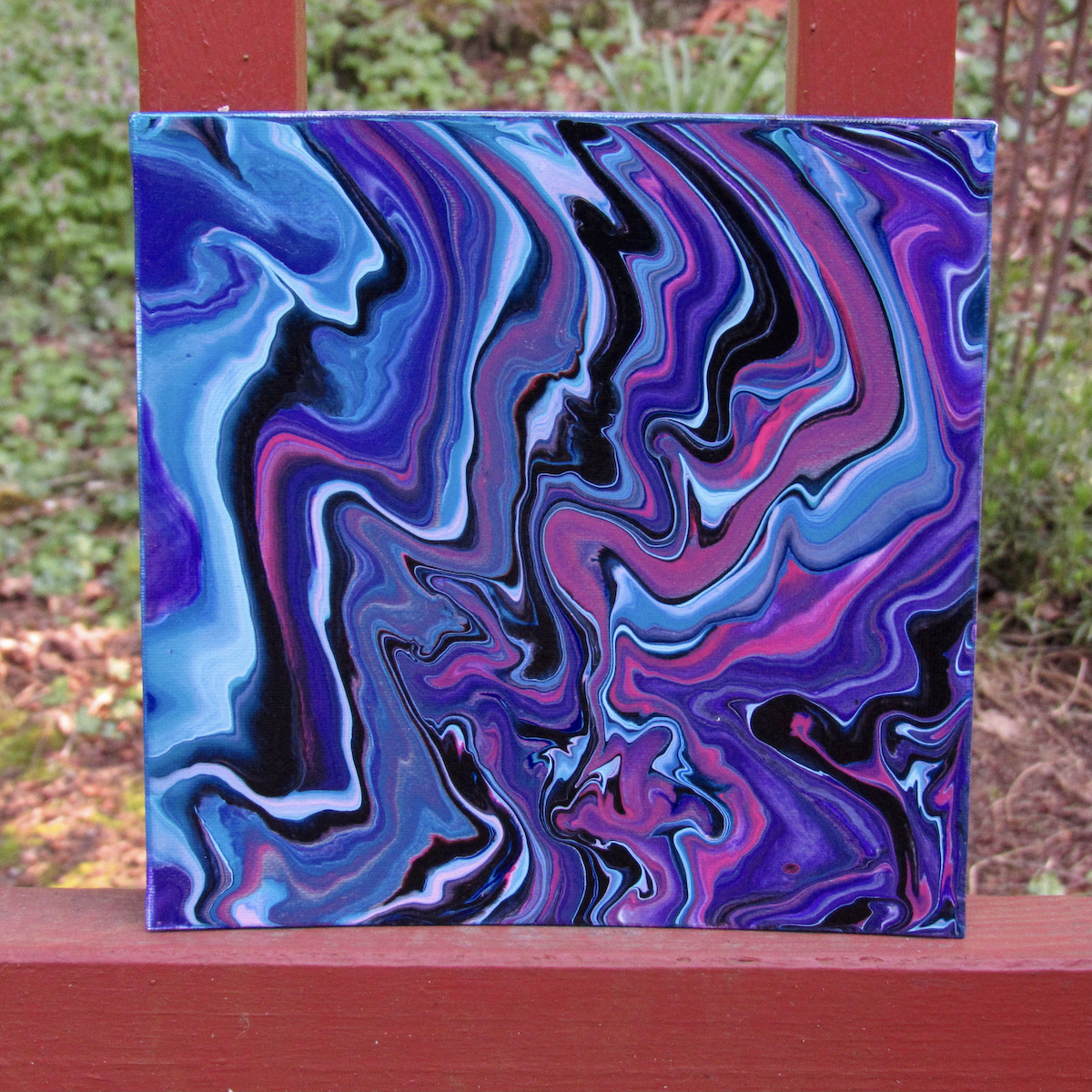 Purple 8x8 painting