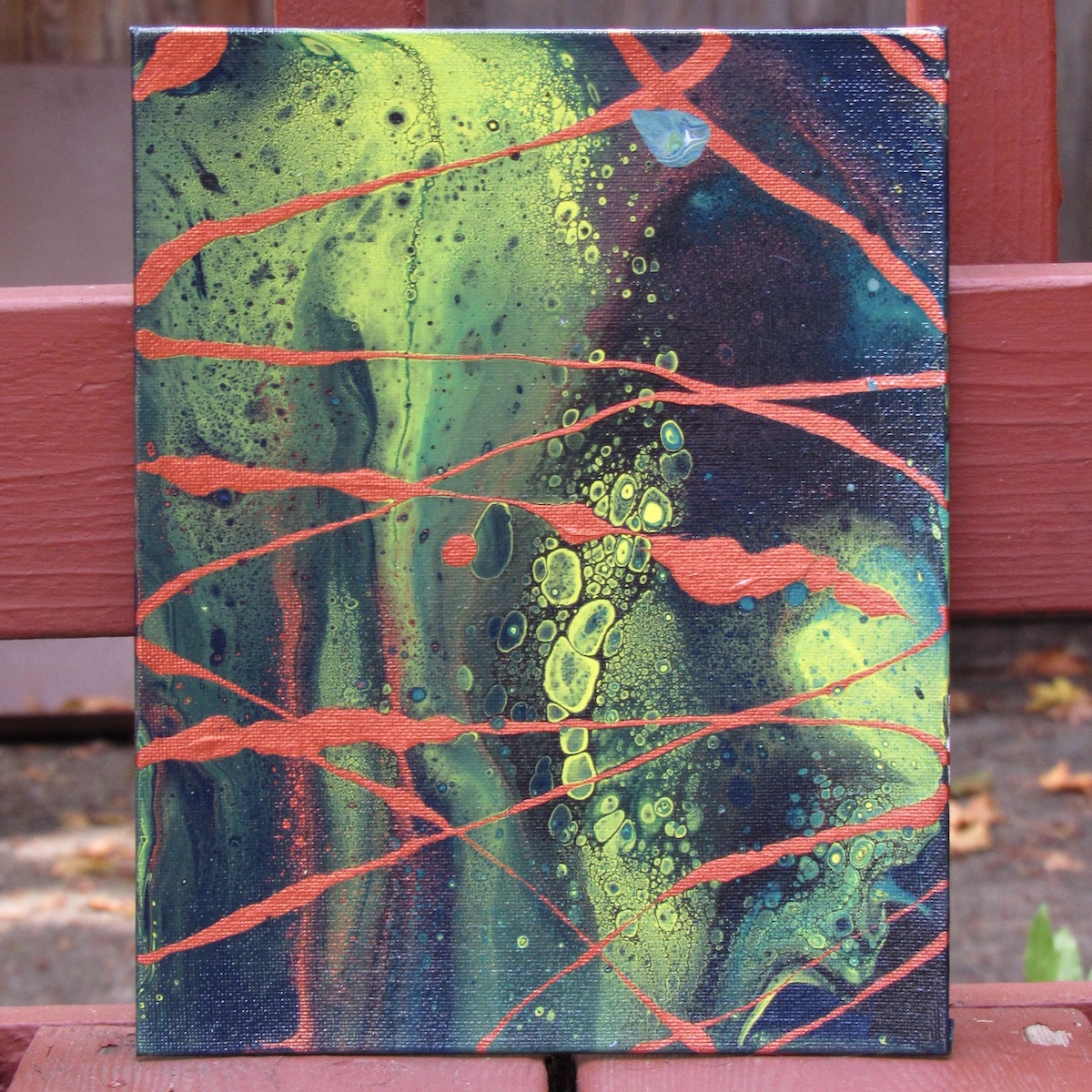 Green 8x10 painting