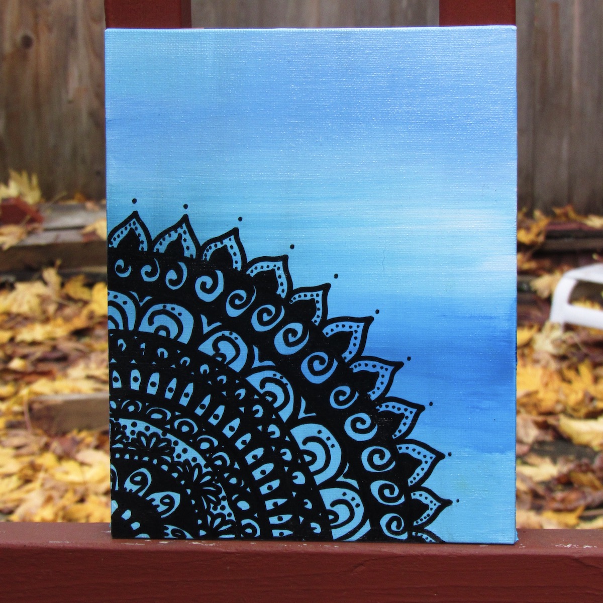 Blue 8x10 painting