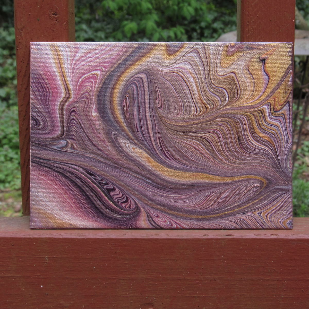 Gold 5x7 painting