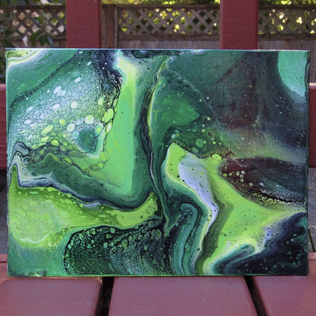Green 9x12 painting