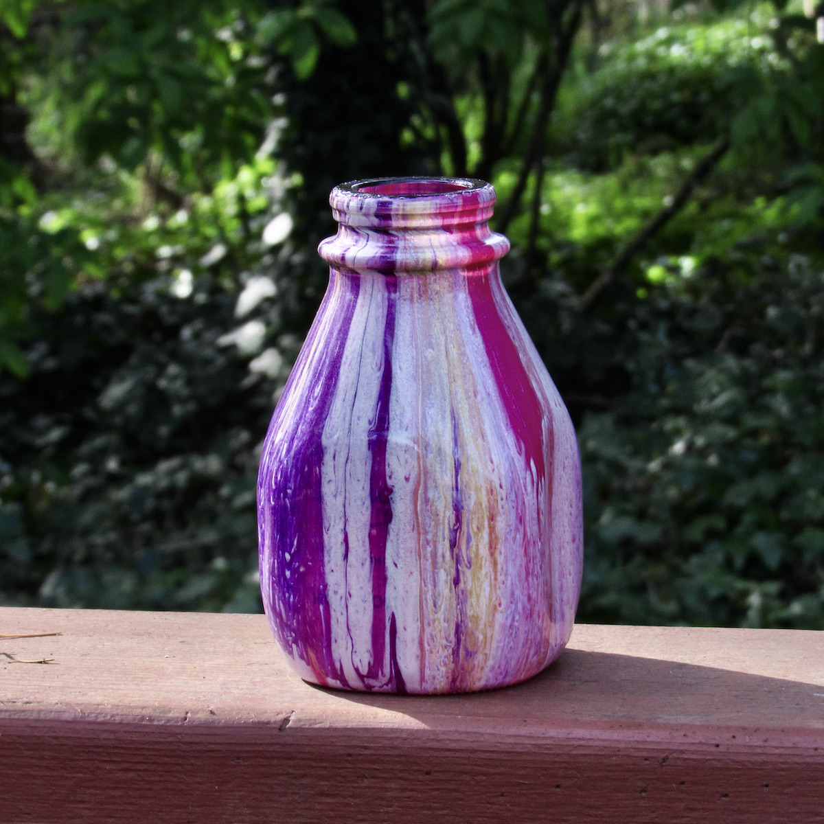 Purple and pink vase