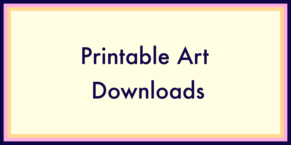 Printable art items